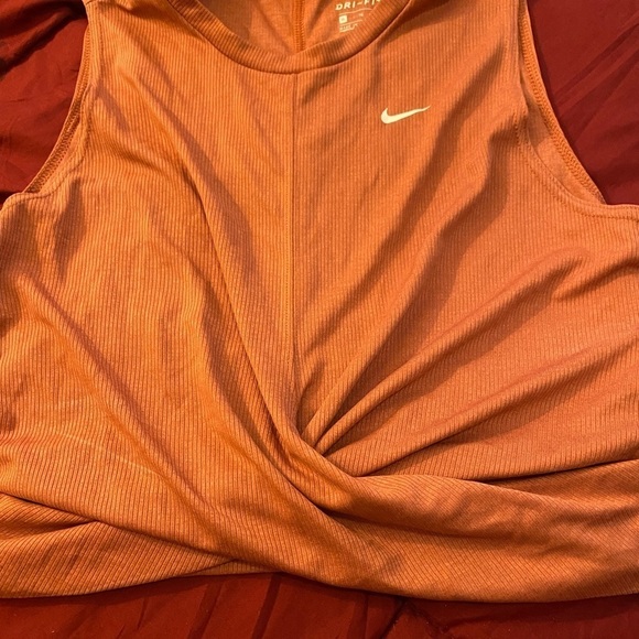 Nike twisted crop top is canyon rust - Picture 2 of 4